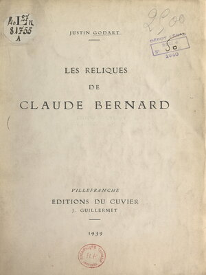 cover image of Les reliques de Claude Bernard